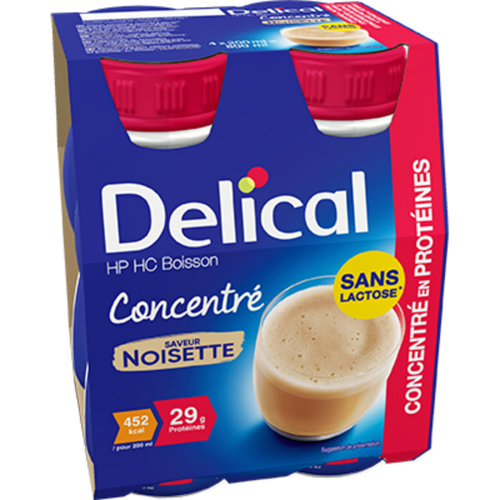 Photo de Delical hp hc boisson concentré noisette 4x200ml Délical Delical hp hc boisson concentré noisette 4x200ml Délical-228051