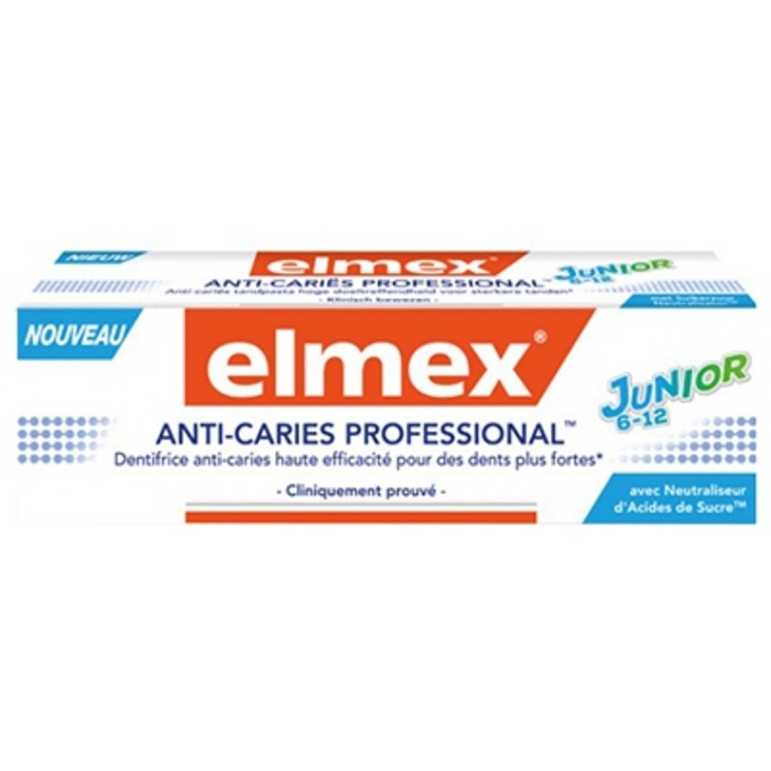 Dentifrice  anti-caries professional junior (pack rouge) - 75 ml Elmex-203789