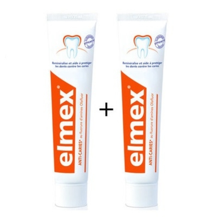 Dentifrice  protection anticaries (pack rouge) 75ml x2 Elmex-105323