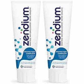 Dentifrice protection email & gencives 75ml - 2 tubes - zendium -223613