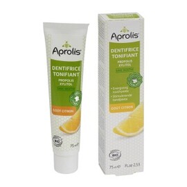 Dentifrice tonifiant propolis HE eucalyptus et pamplemousse bio - 75.0 ml - Aprolis cosmétique bio - Aprolis Propolis, huiles essentielles d'eucalyptus et de pamplemousse-14836
