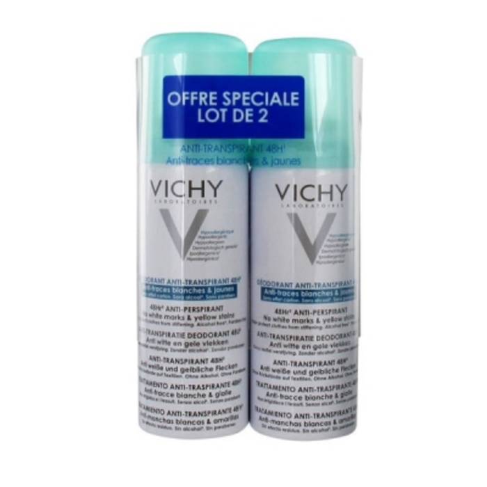 Déodorant anti-transpirant anti-traces - lot de 2 Vichy-143118