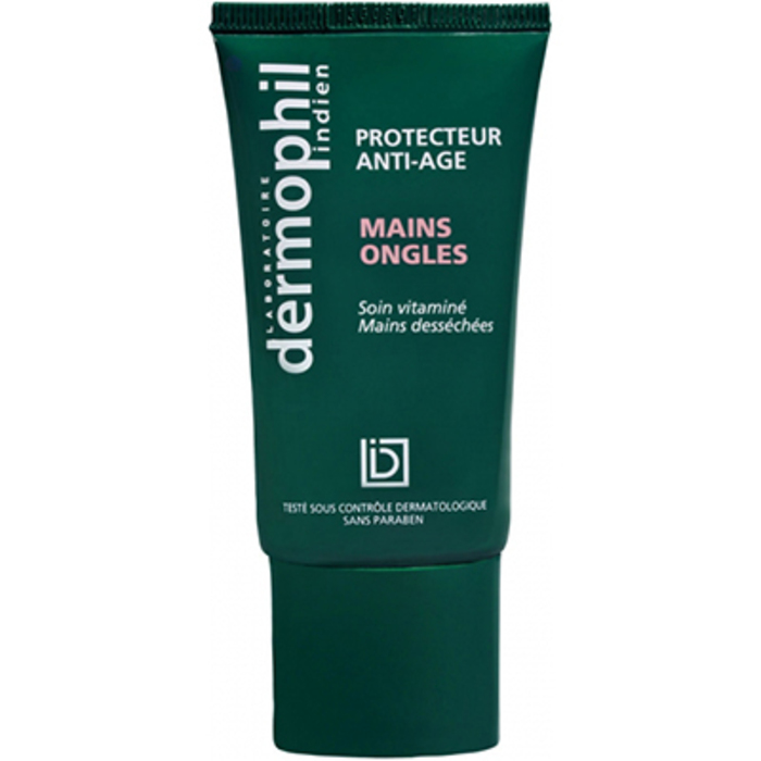 Photo de Dermophil indien protecteur anti-âge mains & ongles 50ml Dermophil indien Dermophil indien protecteur anti-âge mains & ongles 50ml Dermophil indien-145778