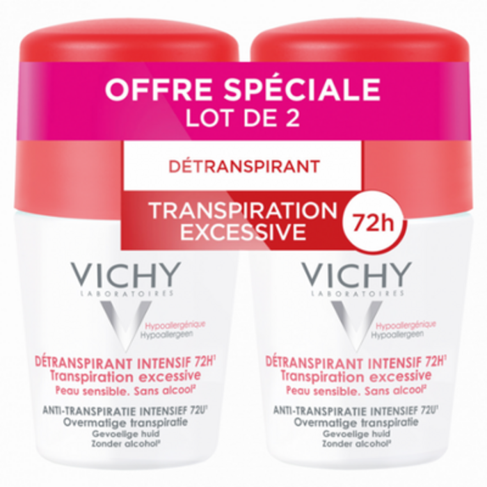 Photo de Détranspirant intensif 72h - lot de 2 Vichy Détranspirant intensif 72h - lot de 2 Vichy-143124