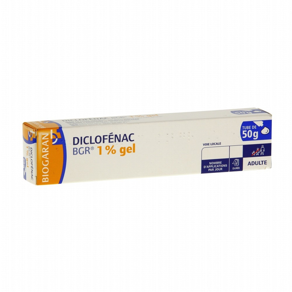 Prix de DICLOFENAC BGR 1 %, gel - tube 50g