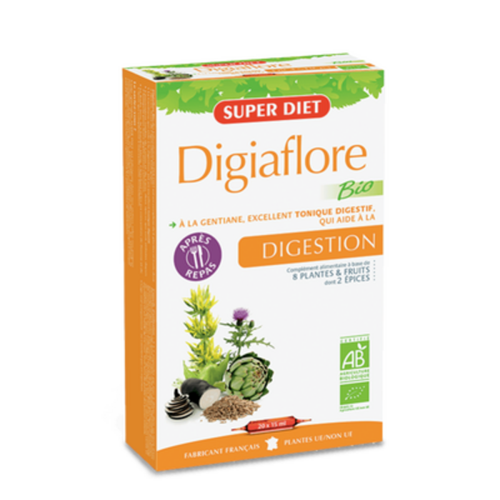 Digiaflore bio -  20 ampoules de 15ml Super diet-4533