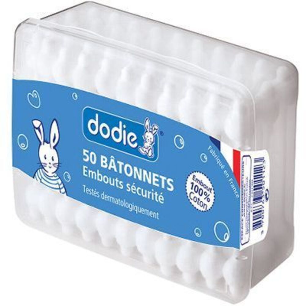 Photo de Dodie bâtonnets à embouts sécurisés x50 Dodie Dodie bâtonnets à embouts sécurisés x50 Dodie-224306