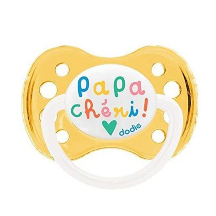 Photo de Dodie sucette anatomique silicone +6mois papa chéri Dodie Dodie sucette anatomique silicone +6mois papa chéri Dodie-144850