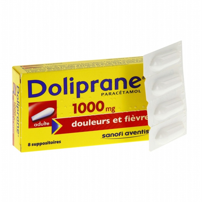 Photo de Doliprane 1000mg - 8 suppositoires Sanofi Doliprane 1000mg - 8 suppositoires Sanofi-192122