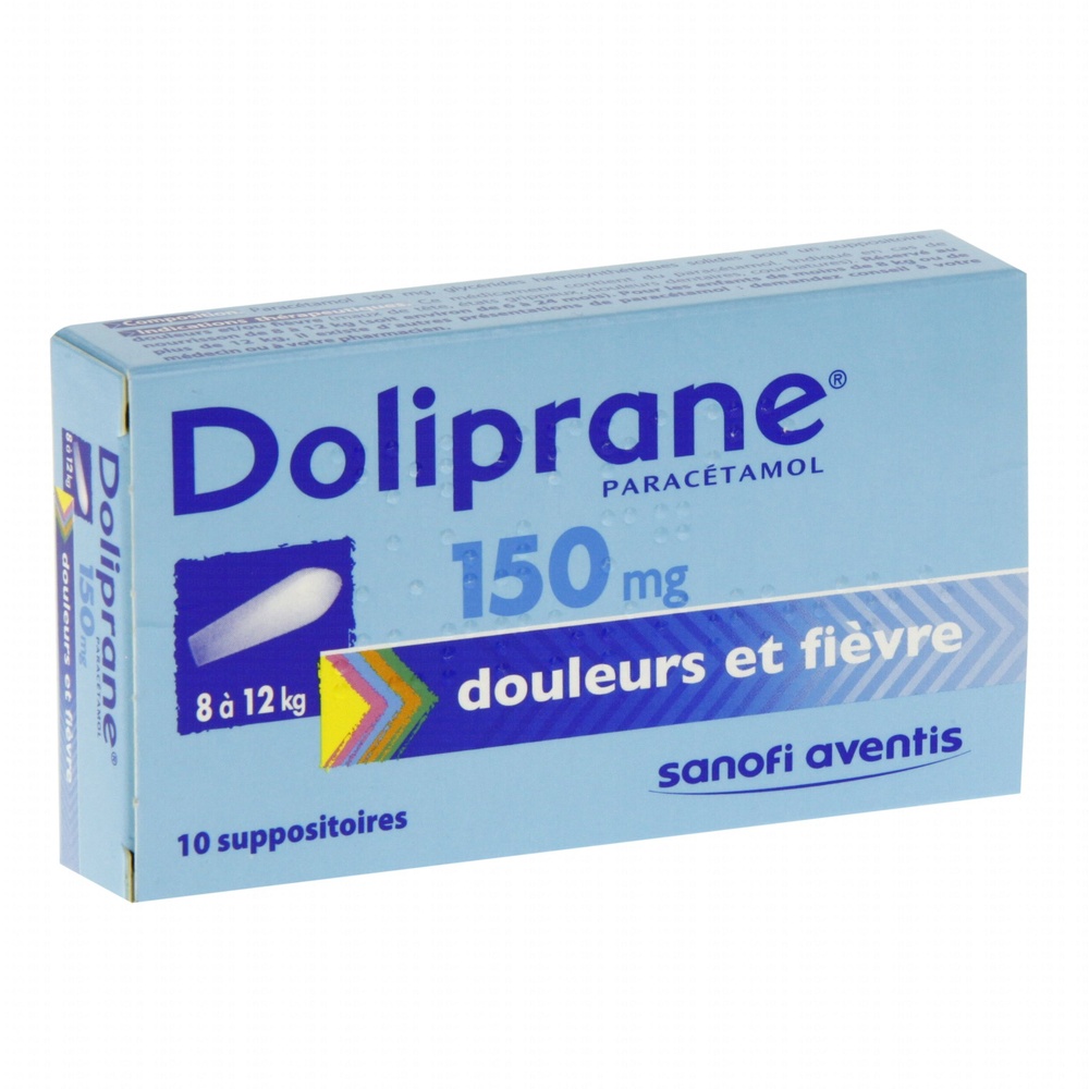 Photo de Doliprane 150mg - 10 suppositoires Sanofi Doliprane 150mg - 10 suppositoires Sanofi-192199