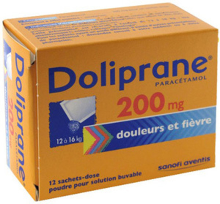 Photo de Doliprane 200mg sach/12 12/16kg Sanofi Doliprane 200mg sach/12 12/16kg Sanofi-192301