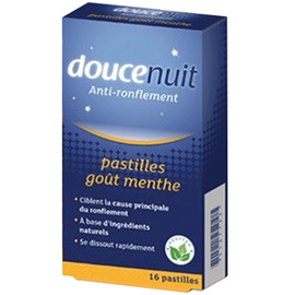 Doucenuit anti-ronflement 16 pastilles menthe - 12.0 unites - anti-ronflement - douce nuit -139807