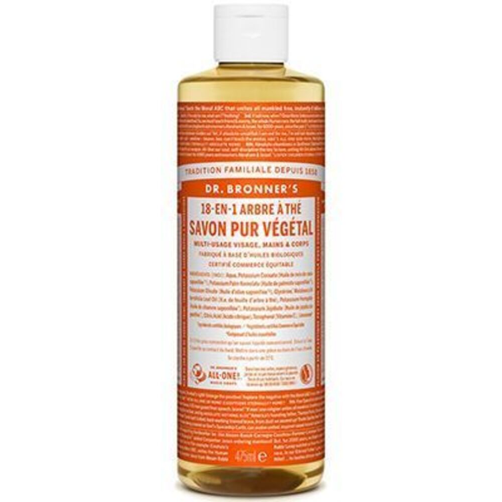Photo de Dr bronner's savon pur végétal 18-en-1 arbre à thé 473ml Dr bronner s Dr bronner's savon pur végétal 18-en-1 arbre à thé 473ml Dr bronner s-220629