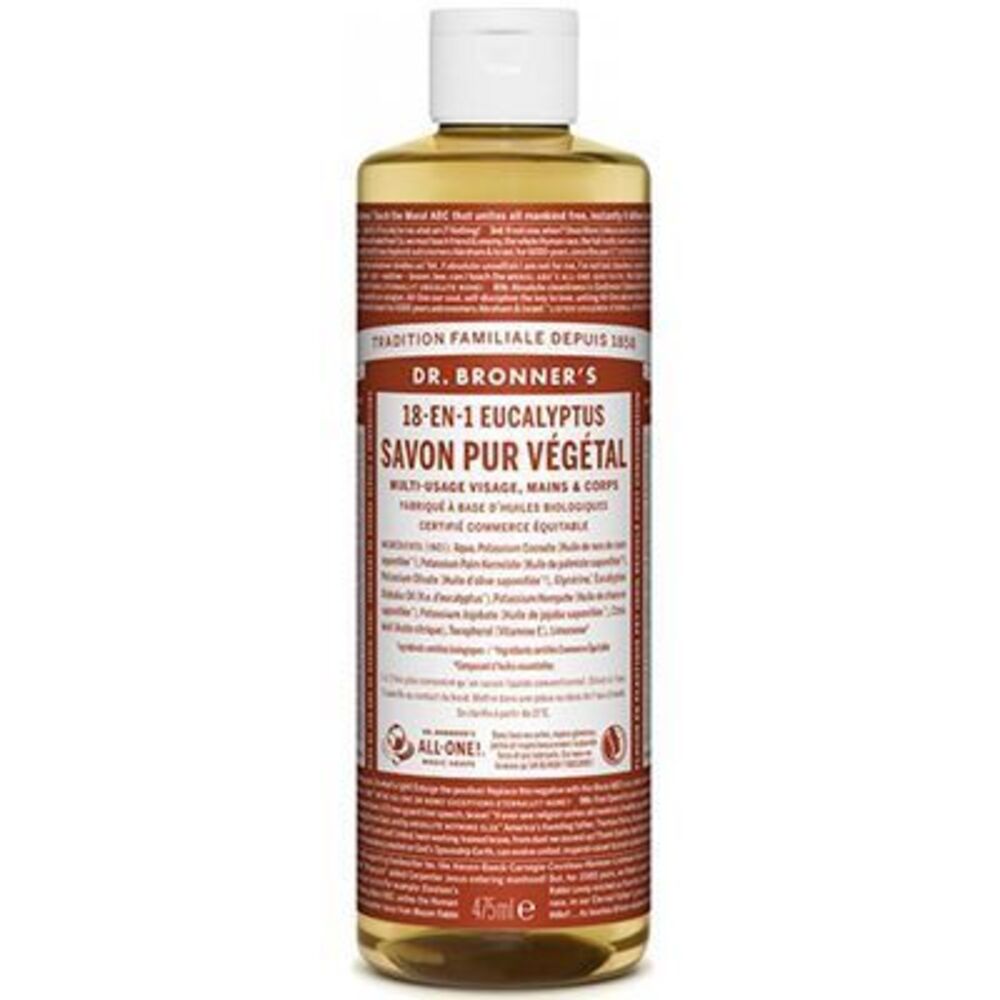 Photo de Dr bronner's savon pur végétal 18-en-1 eucalyptus 473ml Dr bronner s Dr bronner's savon pur végétal 18-en-1 eucalyptus 473ml Dr bronner s-220631