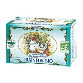 Draîneur Bio - 20.0 unites - Tisanes complexes bio - Romon nature Thé vert, Pissenlit, Reine des prés, Chiendent-13049