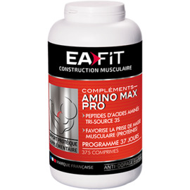Eafit amino max pro 375 comprimés - 375.0 unites - ea-fit CROISSANCE MUSCULAIRE RAPIDE-14292