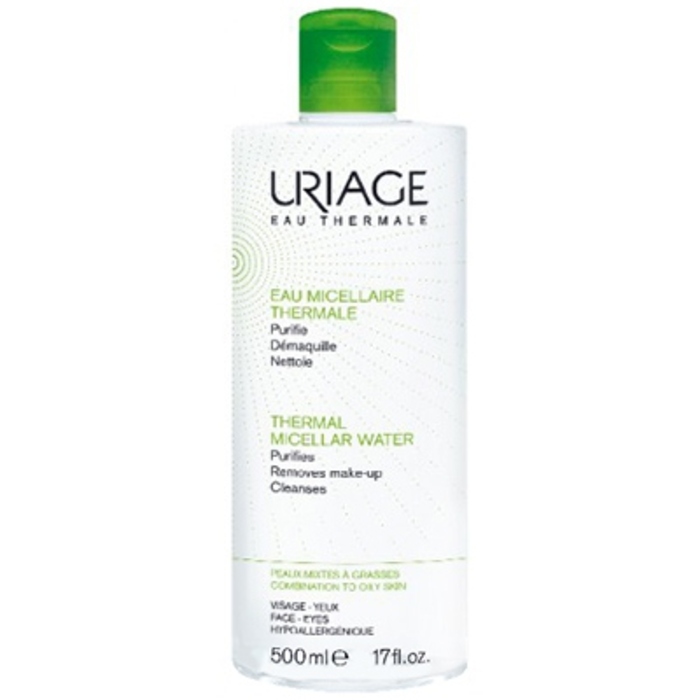 Photo de Eau micellaire thermale peaux mixtes à grasses - 500ml Uriage Eau micellaire thermale peaux mixtes à grasses - 500ml Uriage-203903