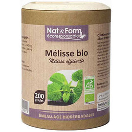 Eco mélisse bio 200 gélules - 32.0 unites - nat & form -6283