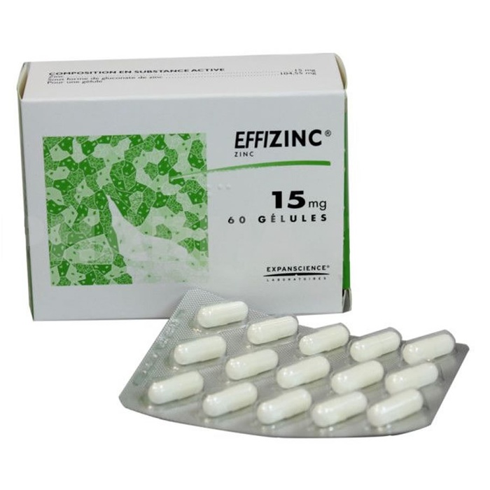 Photo de Effizinc 15mg - 60 gélules Expanscience Effizinc 15mg - 60 gélules Expanscience-193527