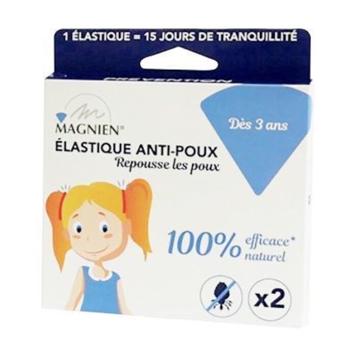 Photo de Elastique anti-poux - 2 élastiques roses Magnien Elastique anti-poux - 2 élastiques roses Magnien-222870