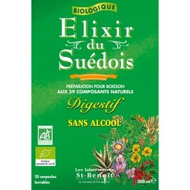 Elixir Suédois Ampoules sans alcool BIO - boîte 20 ampoules - divers - St Benoît -137864