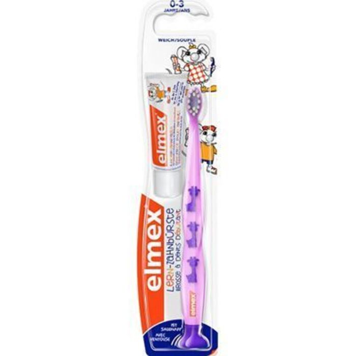 Photo de Elmex brosse à dents débutant souple 0-3 ans violet Elmex Elmex brosse à dents débutant souple 0-3 ans violet Elmex-226050