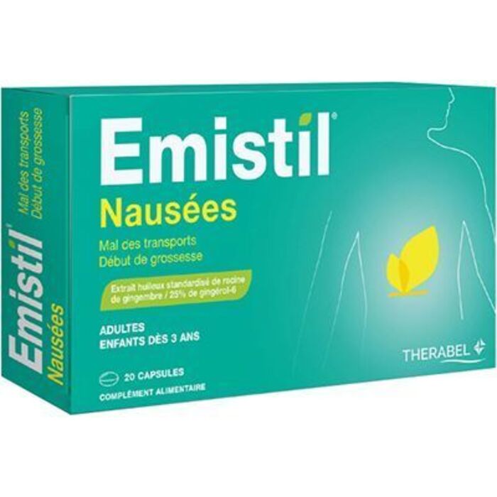 Photo de Emistil nausées 20 capsules Therabel Emistil nausées 20 capsules Therabel-225574