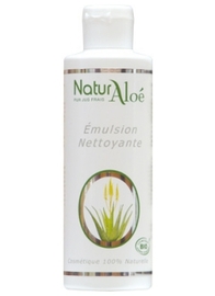 Emulsion nettoyante bio - 200.0 ml - Cosmétique bio à l'aloé vera - Naturaloe -13537