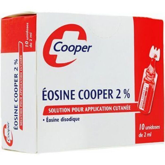 Photo de Eosine 2% unidoses 10x2ml Cooper Eosine 2% unidoses 10x2ml Cooper-206839