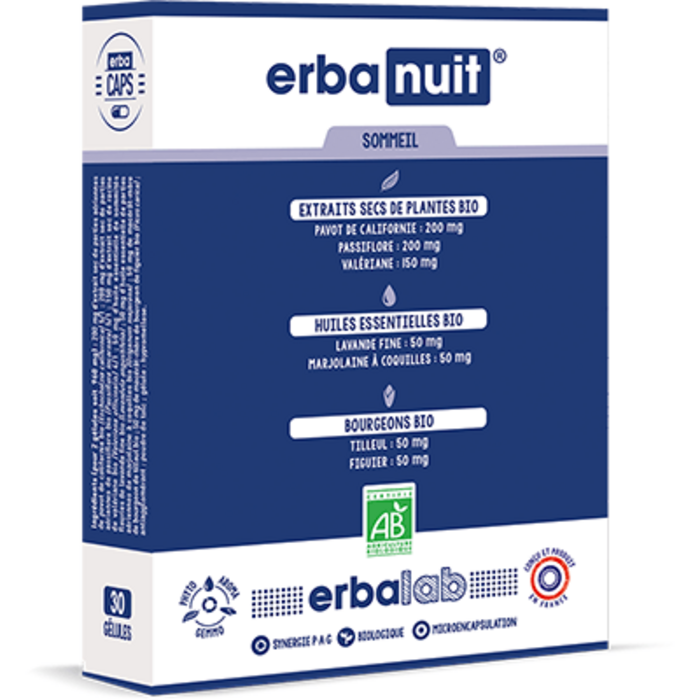 Photo de Erbalab erbanuit 30 gélules Erbalab Erbalab erbanuit 30 gélules Erbalab-216119