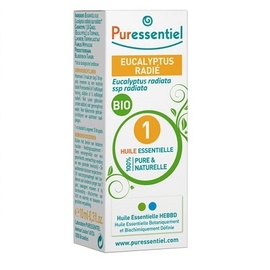 Eucalyptus radié BIO* - 10.0 ml - huiles essentielles - hebbd - Puressentiel -125937