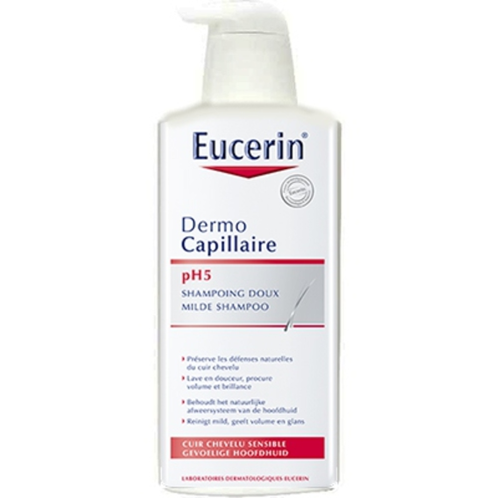 Eucerin shampooing doux ph5 400ml dermocapillaire cuir chevelu
