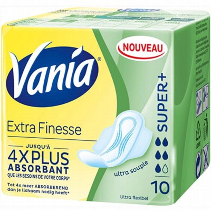 Photo de Extra finesse+ super+ 10 serviettes Vania Extra finesse+ super+ 10 serviettes Vania-214681