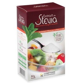 Extrait de stévia poudre - 50 g - divers - Comptoirs & compagnies -134761
