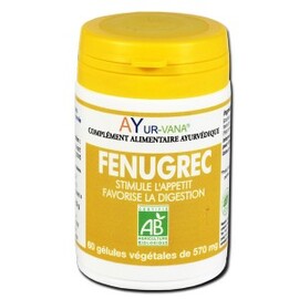 Fenugrec bio - flacon de 60 gélules végétales - divers - ayur-vana -133598