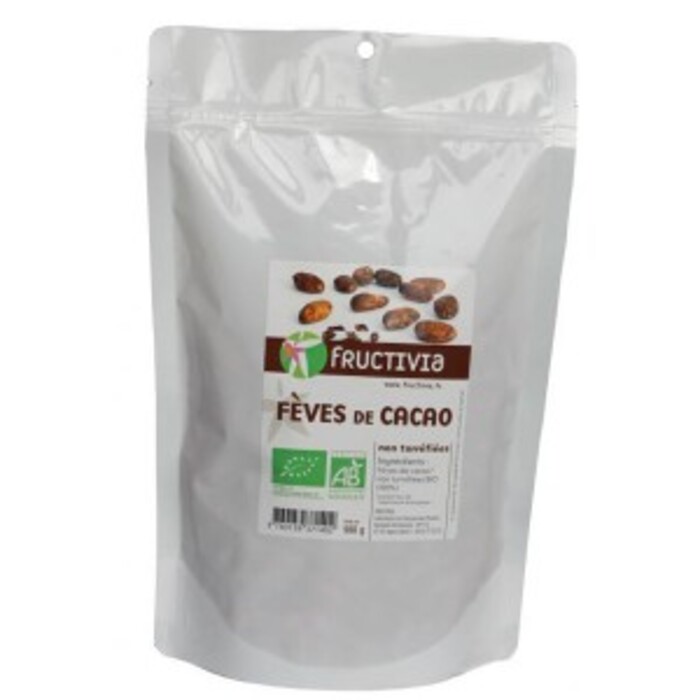 Fèves de cacao bio - sachet 500 g Fructivia-136079