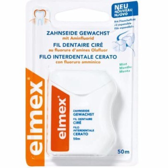 Photo de Fil dentaire ciré 50m Elmex Fil dentaire ciré 50m Elmex-213810