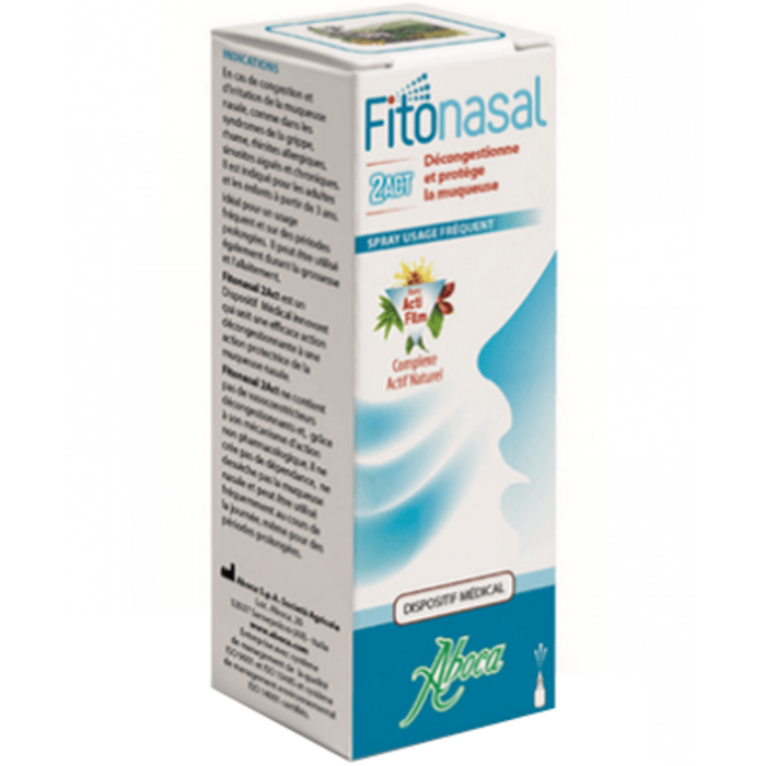 Photo de Fitonasal 2act spray 15ml Aboca Fitonasal 2act spray 15ml Aboca-223504