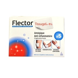 FLECTOR TISSUGEL EP 1% - 5 emplâtres - GENEVRIER -192758