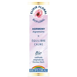 Fleurs de Bach 01 Agrimony - Aigremoine - 20.0 ml - Elixirs Floraux - Biofloral Equilibre et calme-1292
