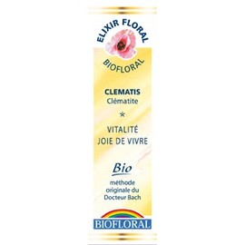 Fleurs de Bach 09 Clematis - Clématite - 20.0 ml - Elixirs Floraux - Biofloral Vitalité et joie de vivre-1300