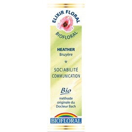 Fleurs de Bach 14 Heather - Bruyère - 20.0 ml - Elixirs Floraux - Biofloral Communication et sociabilité-1306