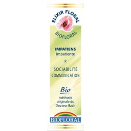 Fleurs de Bach 18 Impatiens - Impatience - 20.0 ml - Elixirs Floraux - Biofloral Communication et sociabilité-1310