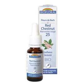 Fleurs de Bach 25 Red chestnut - Marronier rouge - 20.0 ml - Elixirs Floraux - Biofloral Confiance et sérénité-1316