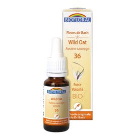 Fleurs de Bach 36 Wild oat - Avoine sauvage - 20.0 ml - Elixirs Floraux - Biofloral Force et volonté-1327