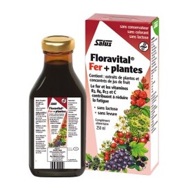 Floravital - 250.0 ml - toniques aux plantes sans alcooll - salus Aide à prévenir les déficits en fer-126995