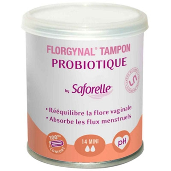 Florgynal tampons probiotiques mini x14 Saforelle-112561