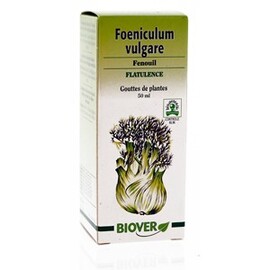 Foeniculum vulgare (fenouil) bio - 50.0 ml - Gouttes de plantes - teintures mères - Biover Digestion & Lactation des femmes allaitantes-8974