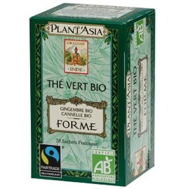 Forme Max Havelaar - 20.0 unites - Thés bio - Plant'Asia Thé vert et Gingembre-16207