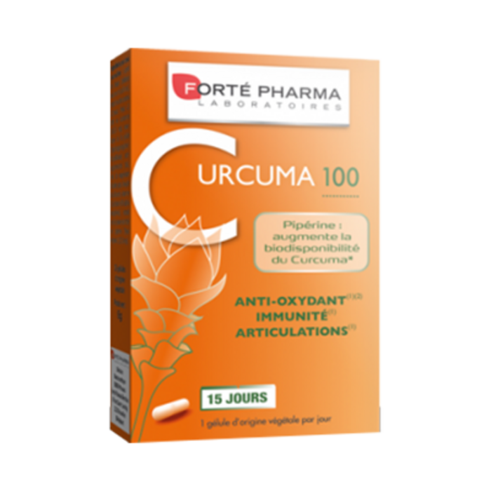 Photo de Forte pharma curcuma 100 - 15 gélules Forté pharma Forte pharma curcuma 100 - 15 gélules Forté pharma-213963